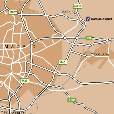 Madrid Area Map